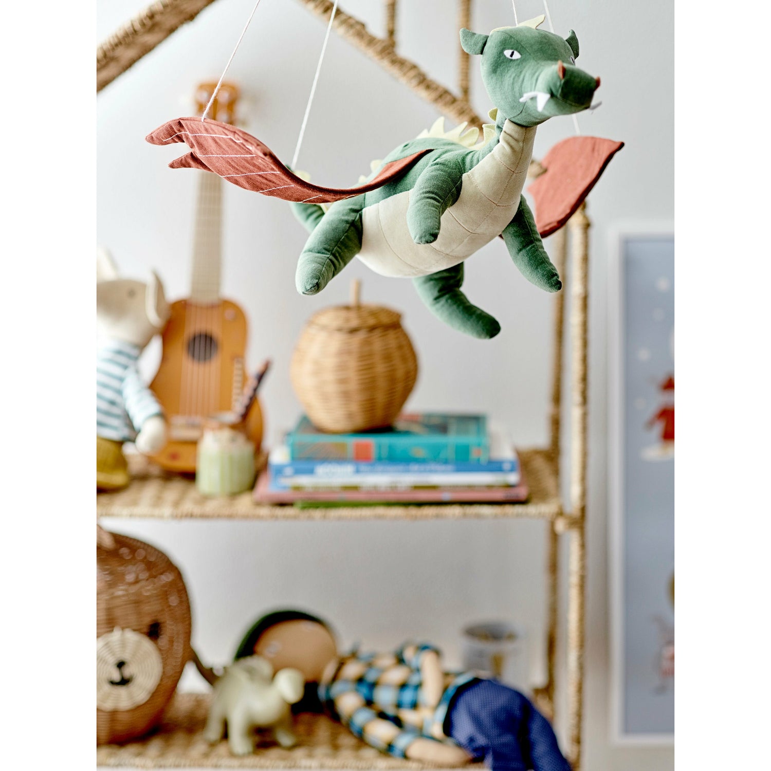 Malvin Uro, Grøn, Hør - L60xH70xW50 cm - BLOOMINGVILLE MINI - DesignGaragen.dk