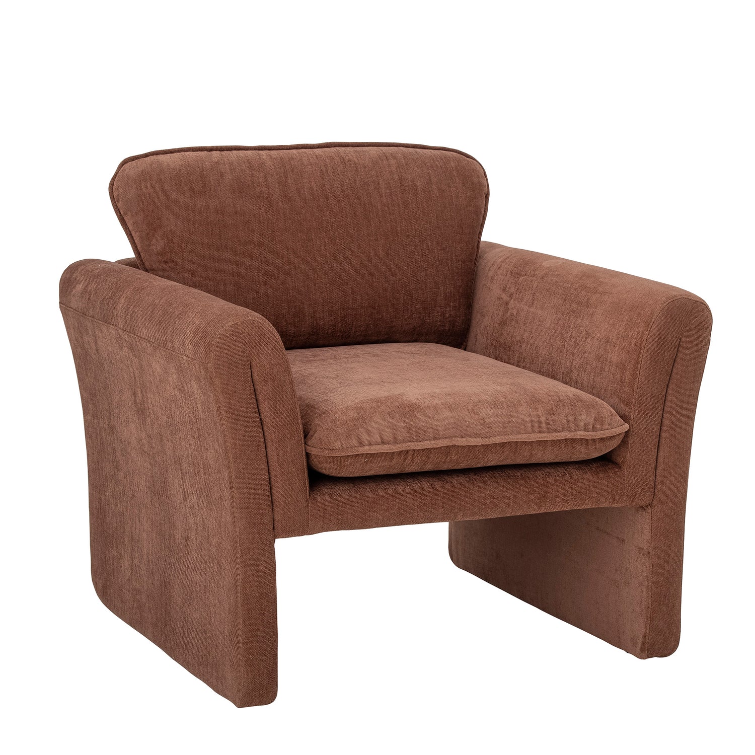 Paseo Lounge Stol, Brun, Polyester - L80xH70xW74 cm - BLOOMINGVILLE - DesignGaragen.dk