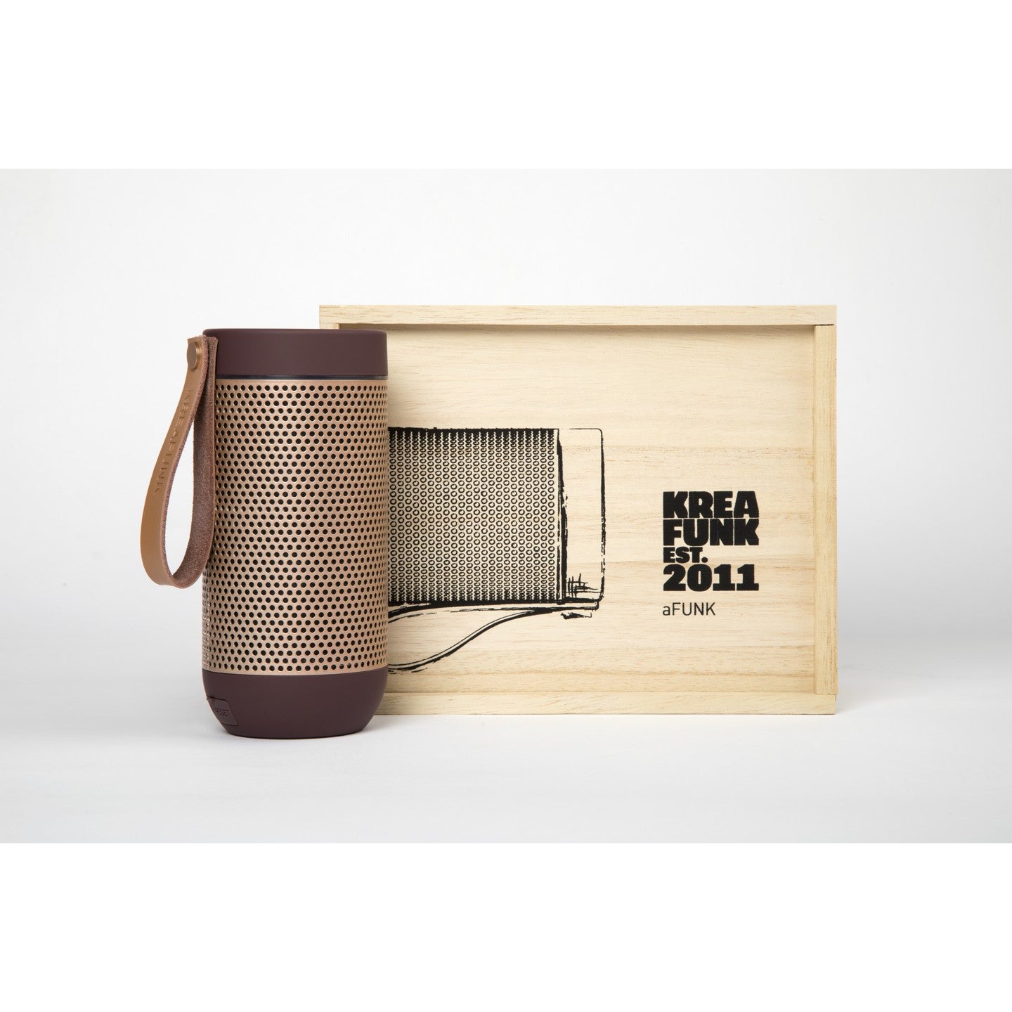 KreaFunk - aFUNK Bluetooth-høyttaler - Plum/Rose Gold