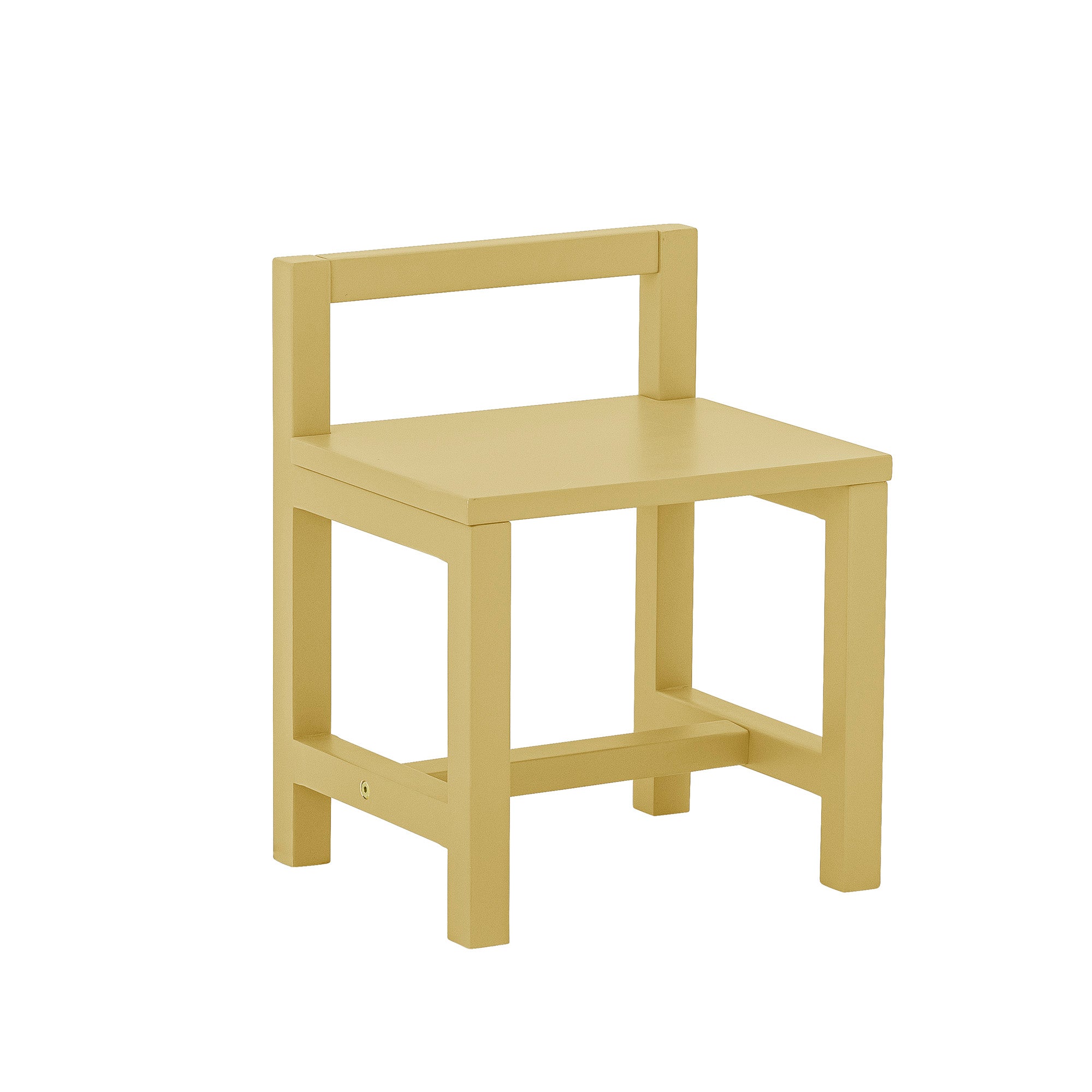 BLOOMINGVILLE MINI Rese Stol, Gul, MDF - L32xH42xW28 cm - DesignGaragen.dk.