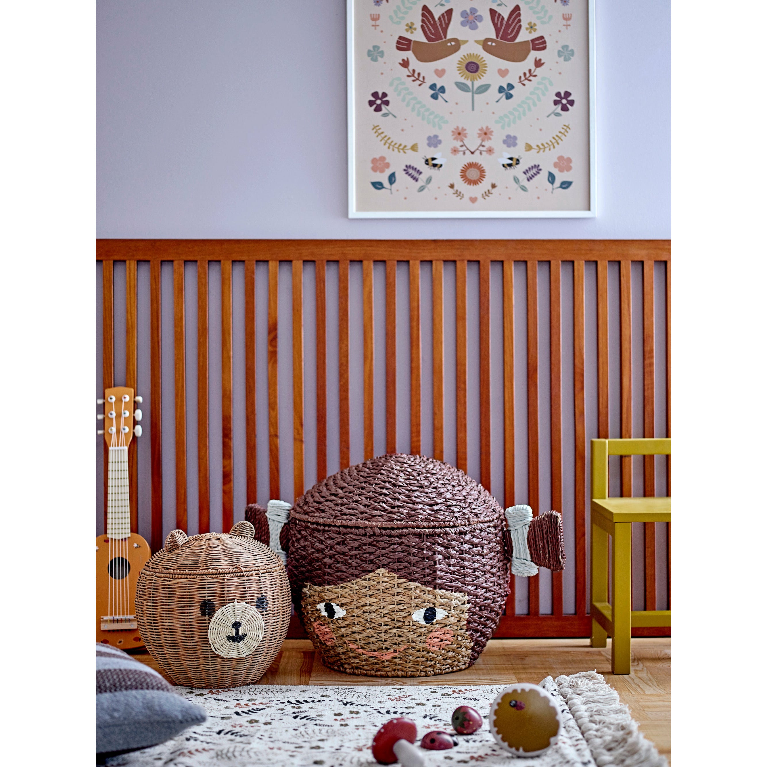 BLOOMINGVILLE MINI Filipa Tæppe, Natur, Bomuld - L120xW65 cm - DesignGaragen.dk.