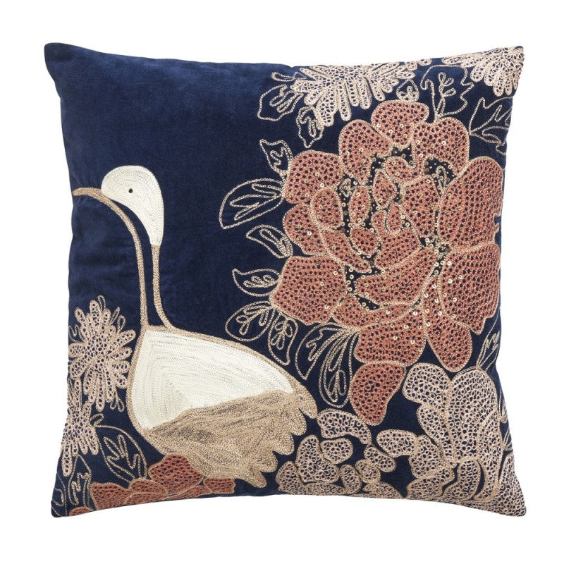 Nordal Blue Velvet Putetrekk