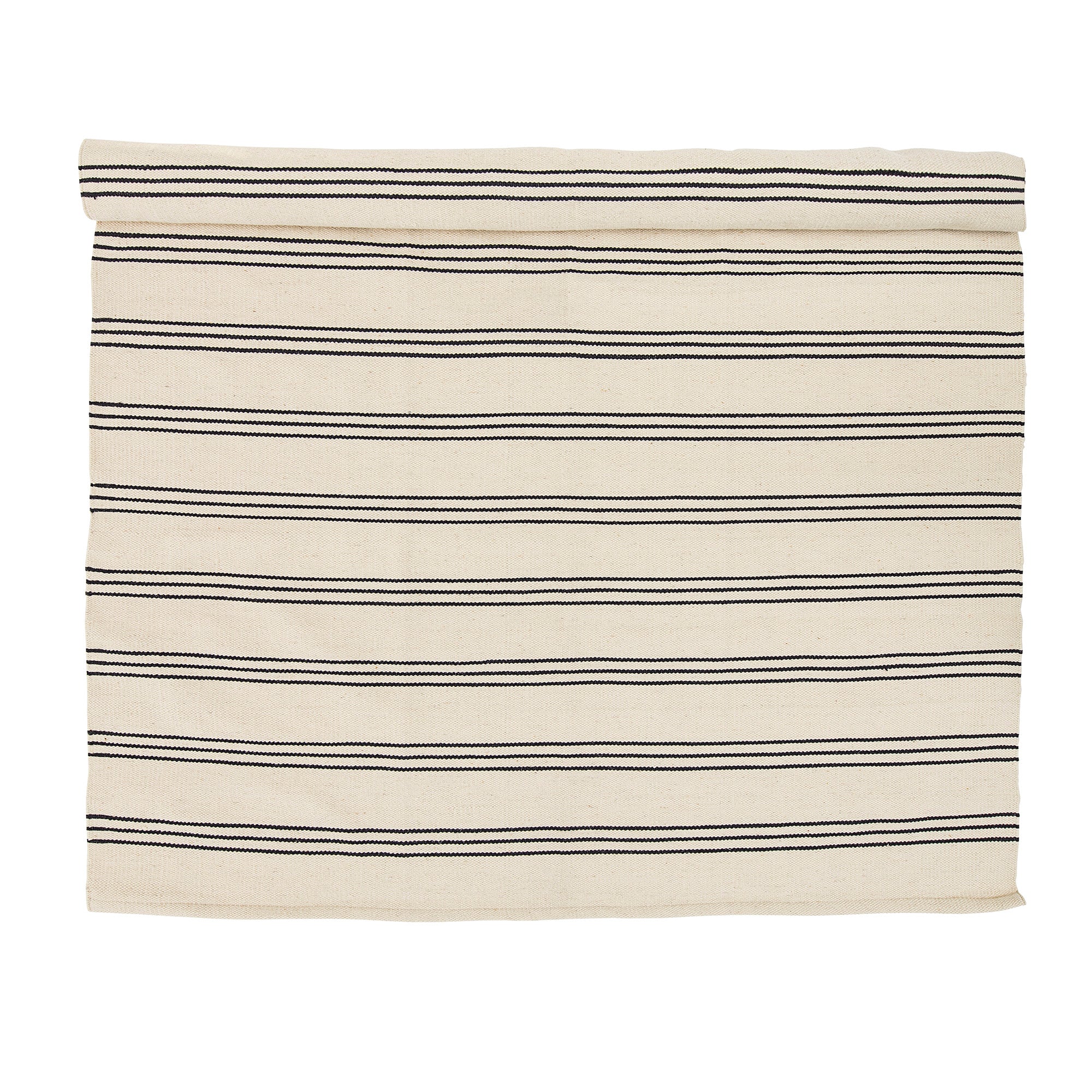 BLOOMINGVILLE MINI Halina Tæppe, Natur, Bomuld - L240xH1xW140 cm - DesignGaragen.dk.