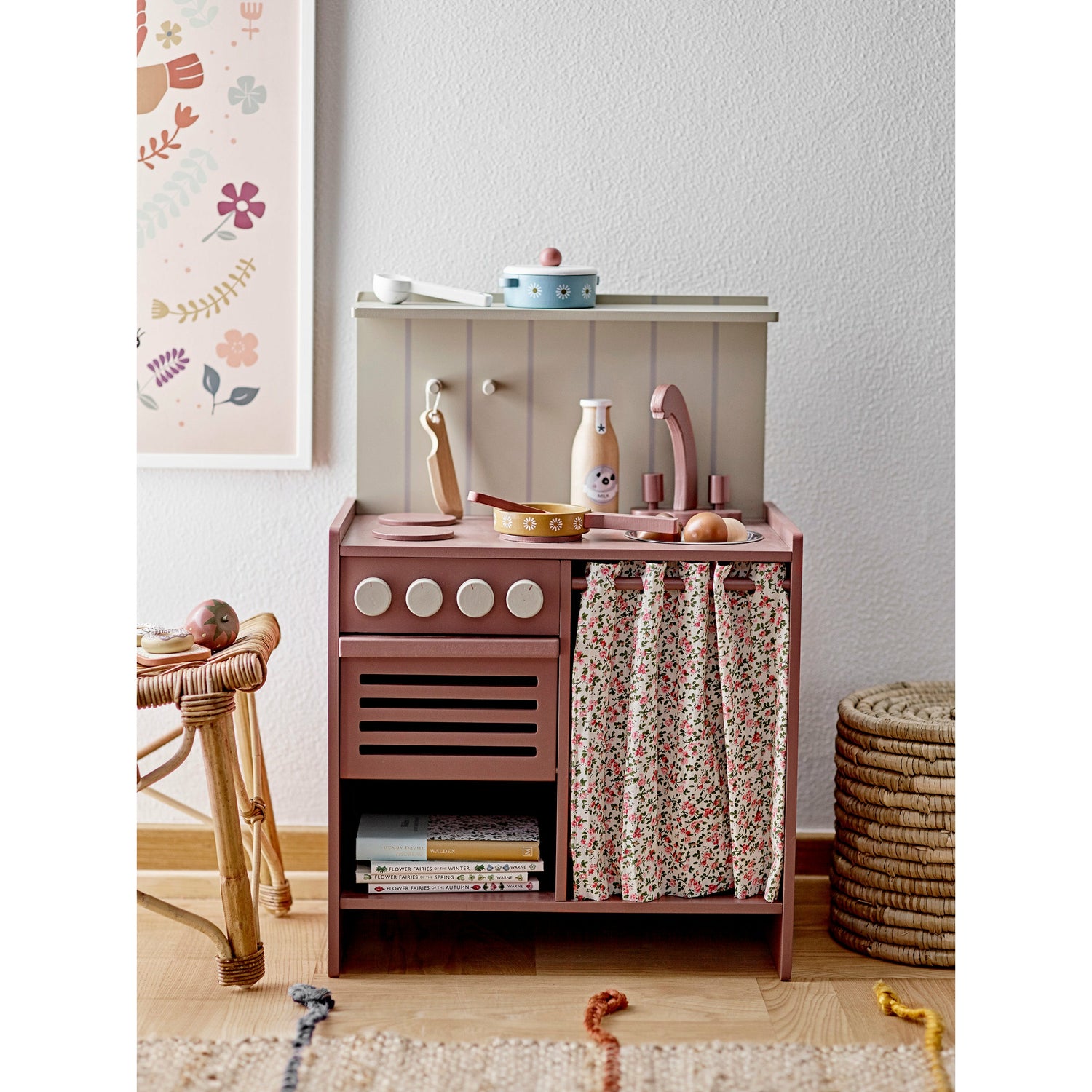 Pippi Mini Komfur, Brun, MDF - L40xH57,5xW26 cm - BLOOMINGVILLE MINI - DesignGaragen.dk
