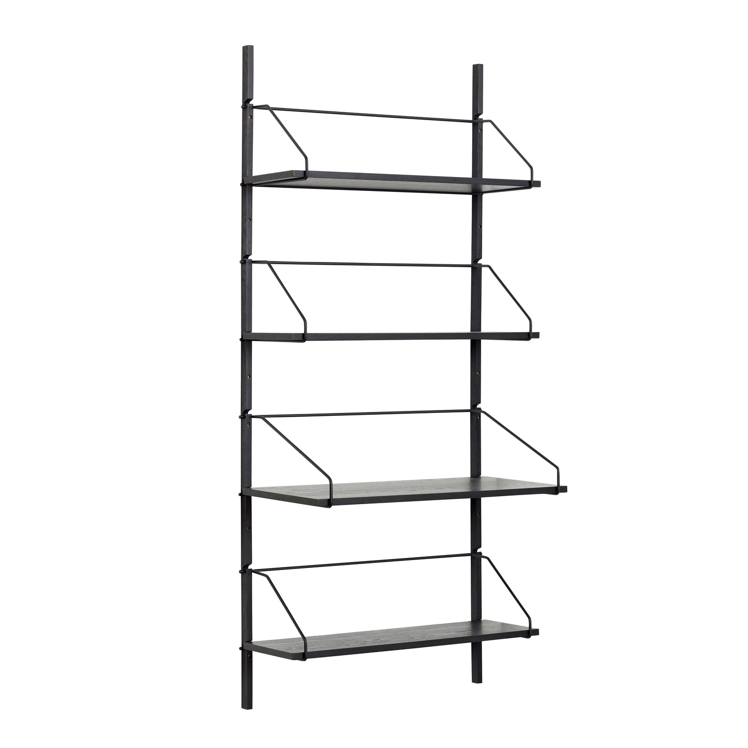 Hübsch Norm Wall Rack 4 hyller svart