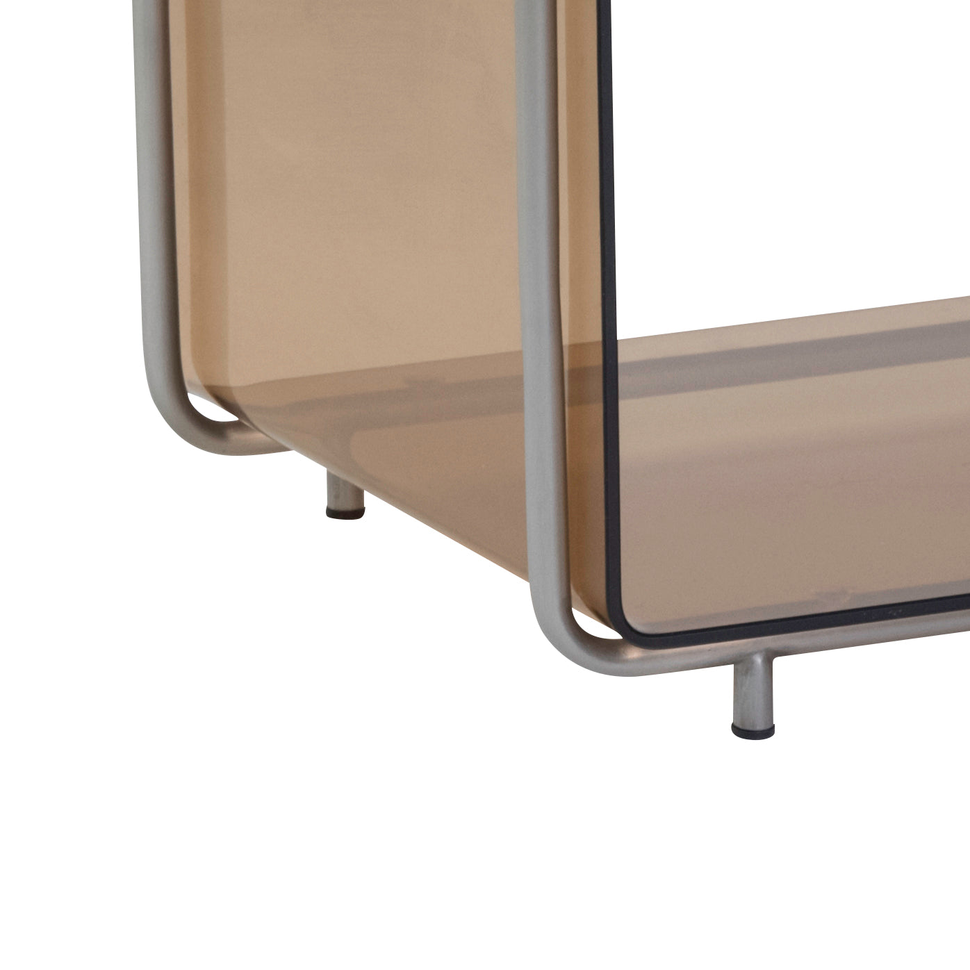 Hübsch Echo Magazine Holder Brown/Nickel