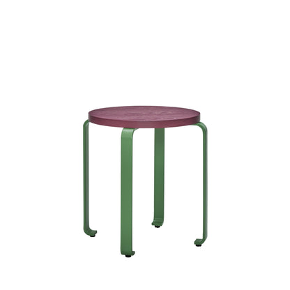 Smile Stool Burgundy/Grønn - ø46xh46,5cm