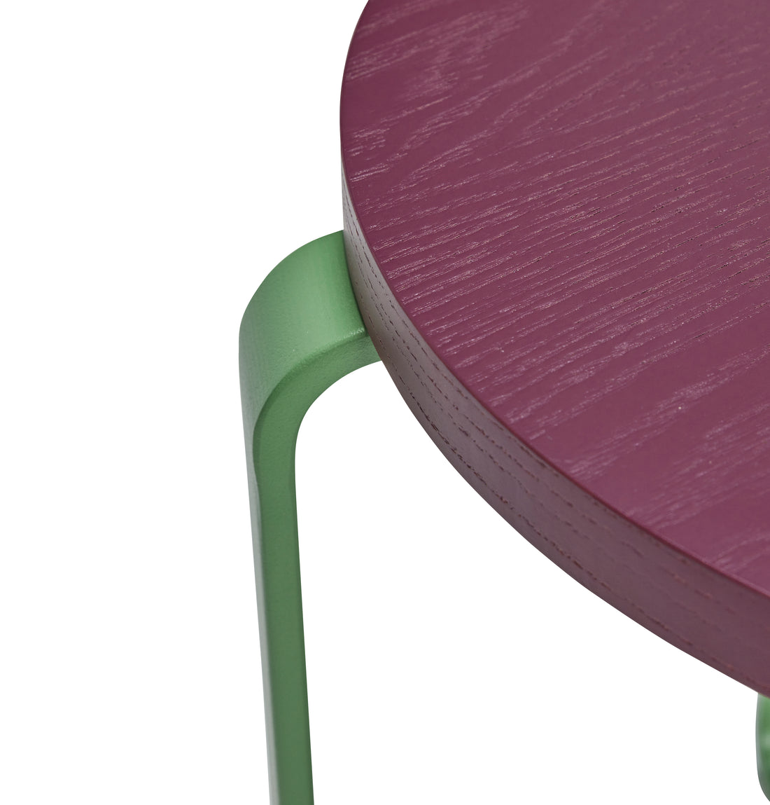 Smile Stool Burgundy/Grønn - ø46xh46,5cm