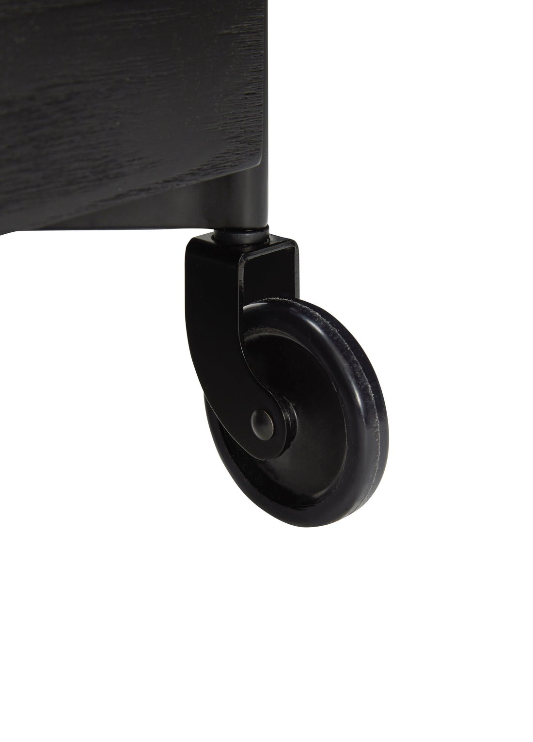 Fersk rullebord svart - 42x41xh68cm