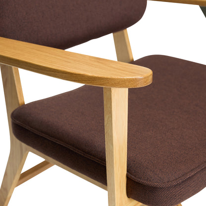 Haze Lounge stol Mørk brun - 80x64xh71cm