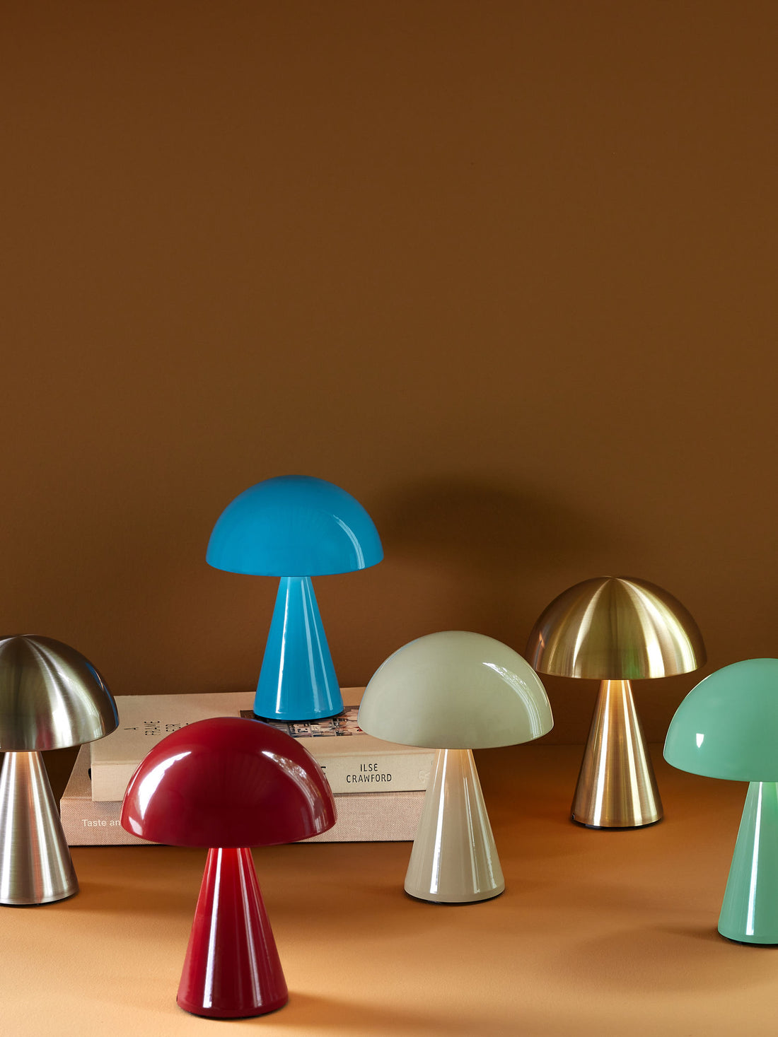 Hübsch Mush Portable Lamp Nikkel