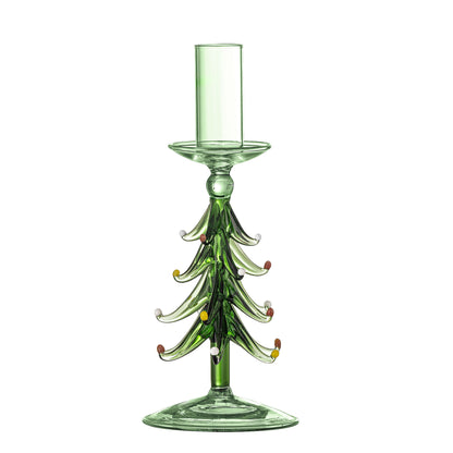 Bloomingville Brant lysestake, grønt, glass