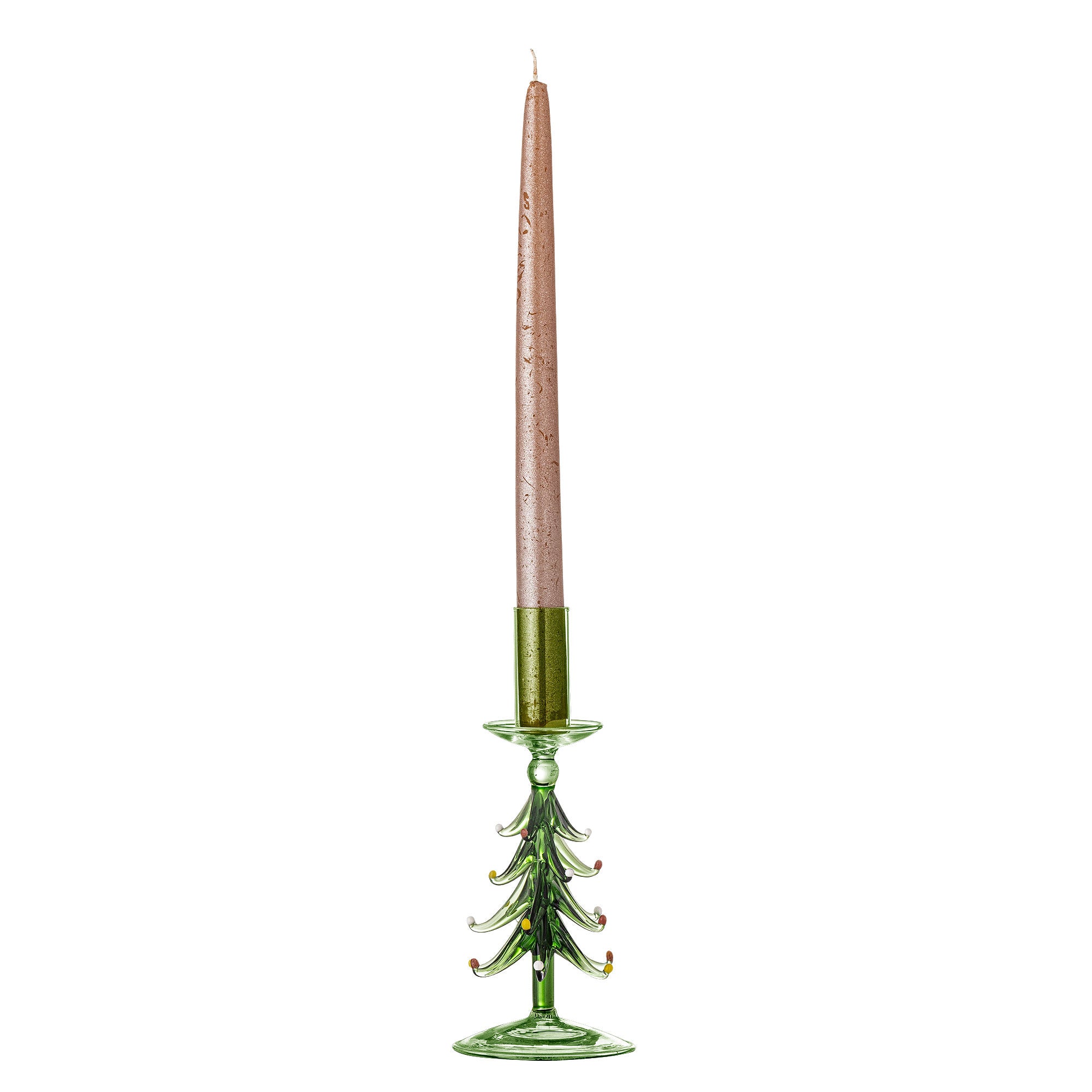 Bloomingville Brant lysestake, grønt, glass