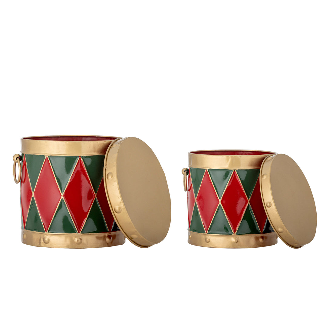 Bloomingville Yuri Box m/lokk, rød, metall