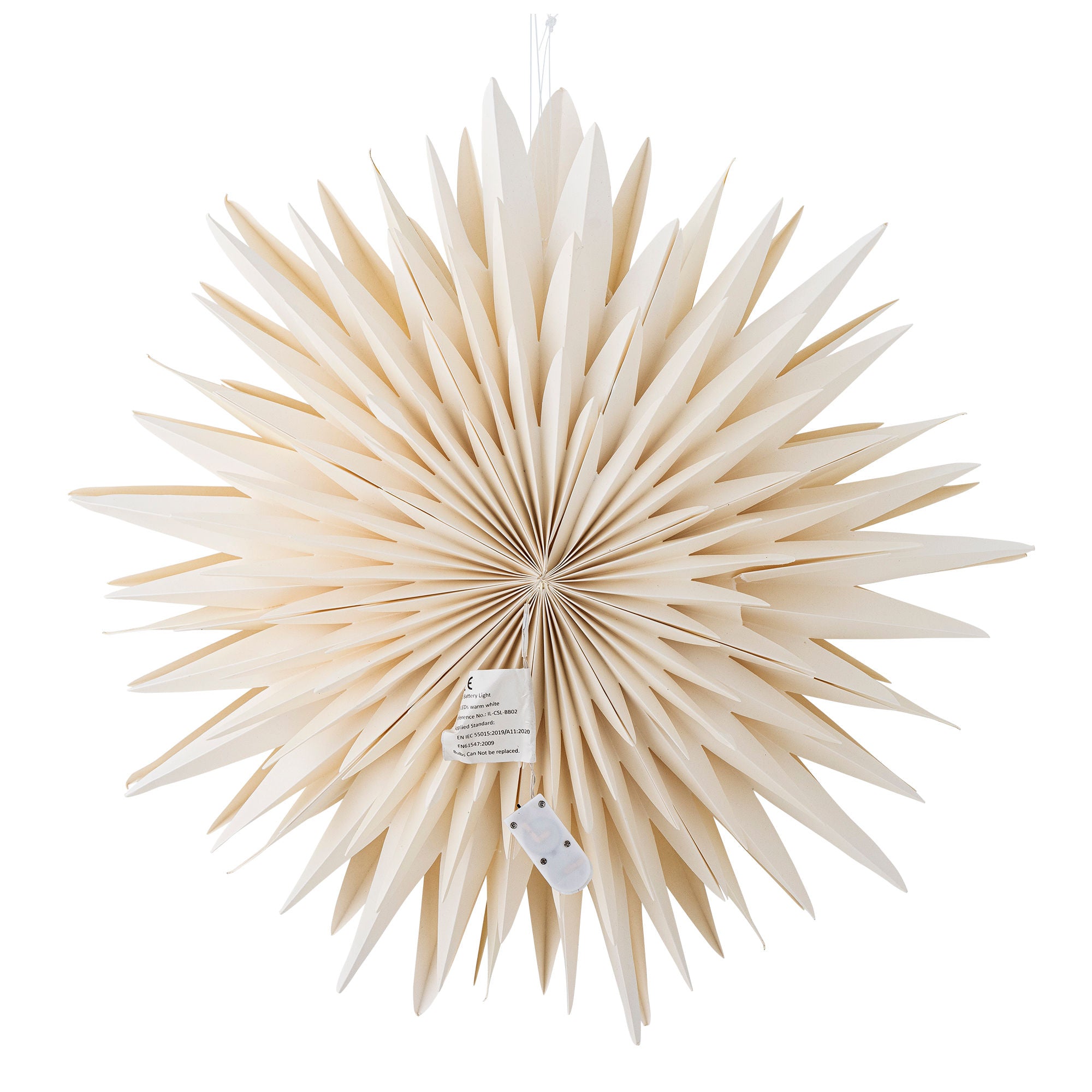 Bloomingville Elijas stjerne m/lett, hvitt, FSC® -blanding, papir