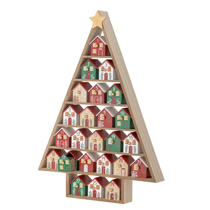 Bloomingville Calvin Calendar, Red, MDF