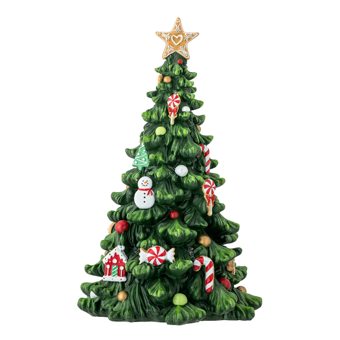 Bloomingville Eddy Deko M/Light, Green, Polyresin