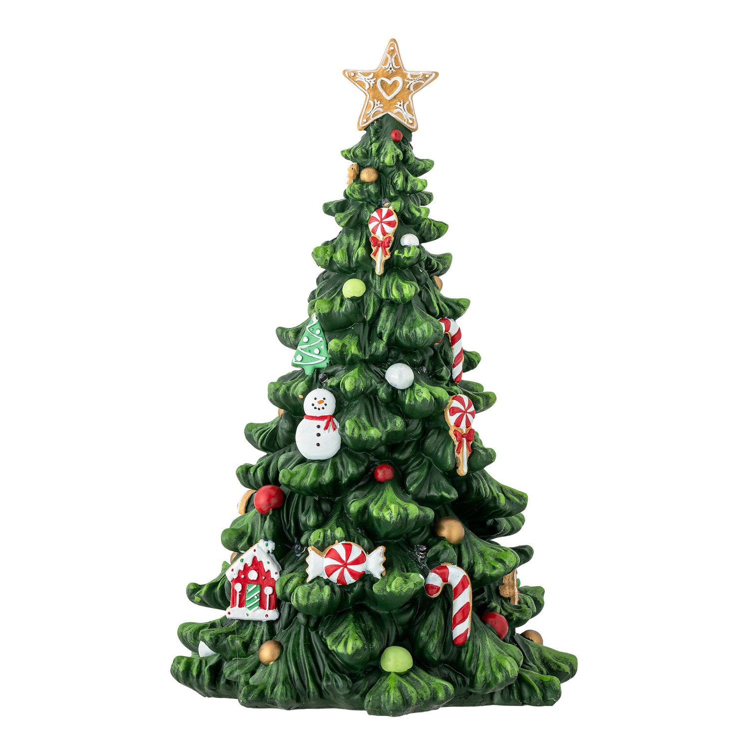 Bloomingville Eddy Deko M/Light, Green, Polyresin