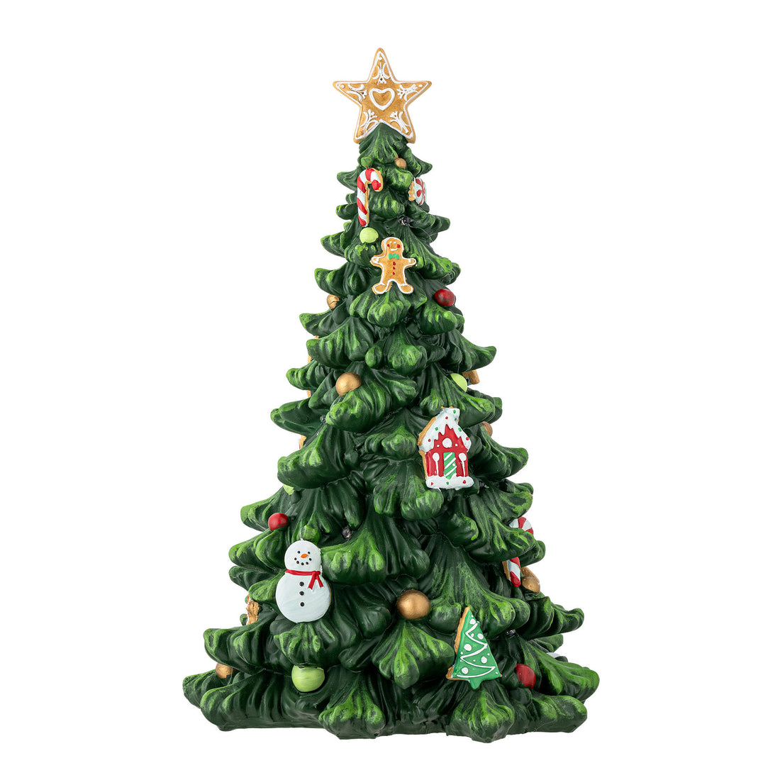 Bloomingville Eddy Decoration m/lys, Grønn, Polyresin