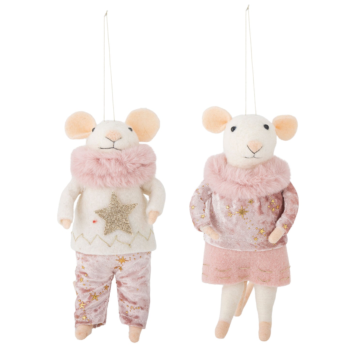 Bloomingville Peo Ornament, Rosa, Wool