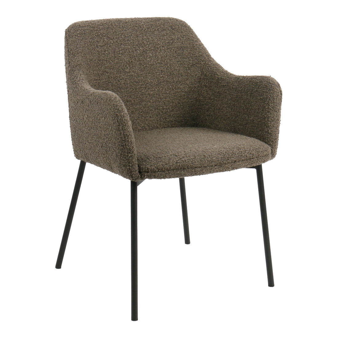 Melilla spisebordstol - Spisebordstol, Bouclé, Brown, Black Ben HN1064