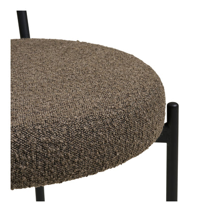 Badalona spisebordstol - Spisebordstol, Bouclé, Brown, Black Legs HN1064