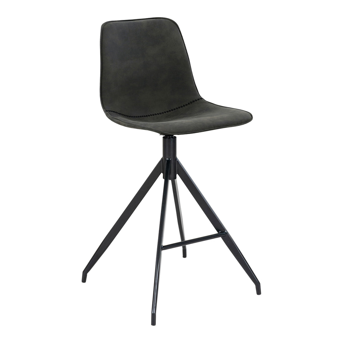 Monaco Counter Chair - Counter Chair in Microfiber, Grey with Black Bens, HN1229