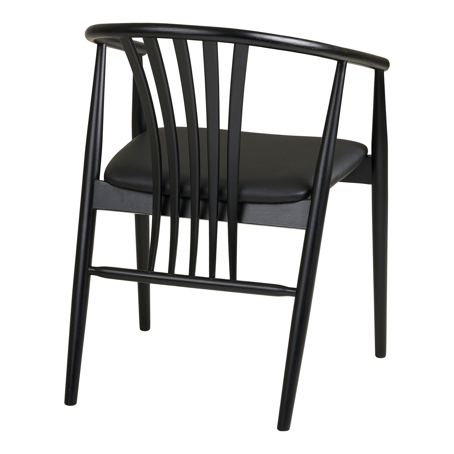 Agustin spisebordstol - Spisebordstol, Beech Wood with PU Seat, Black HN1219