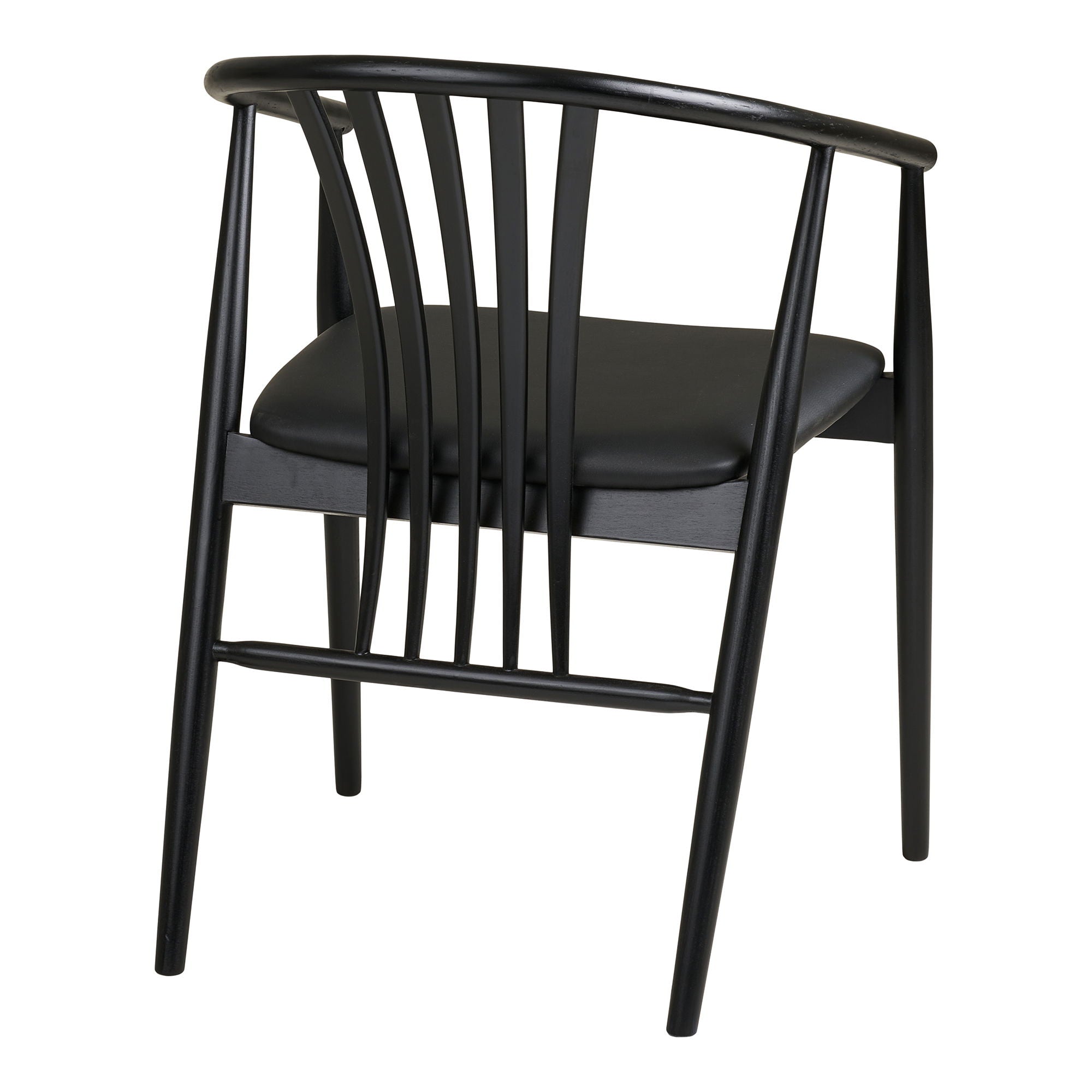 Agustin spisebordstol - Spisebordstol, Beech Wood with PU Seat, Black HN1219