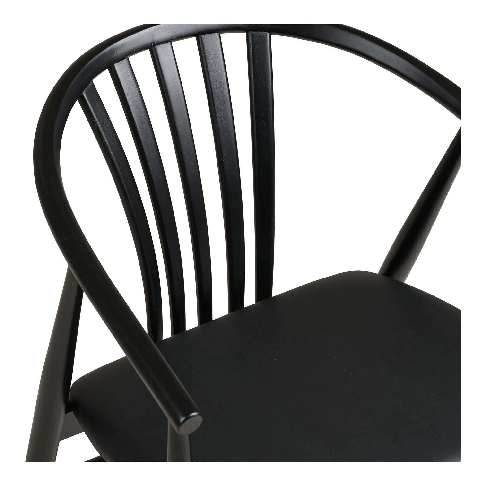 Agustin spisebordstol - Spisebordstol, Beech Wood with PU Seat, Black HN1219
