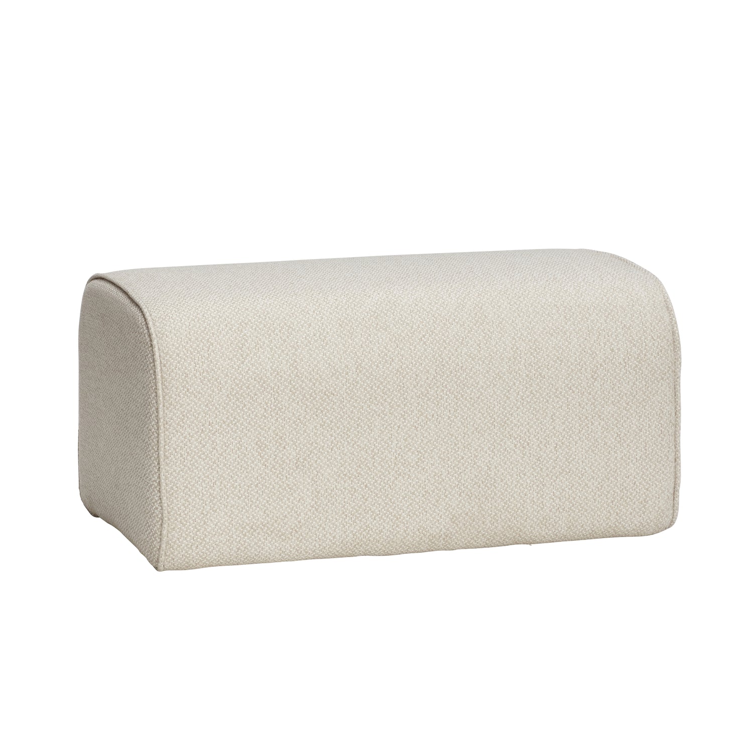 Pretty - Pouf, stoff, beige - 50x81xh40cm