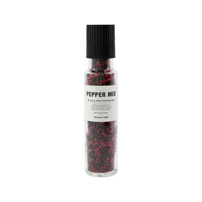 Pepper, mix, svart og rosa