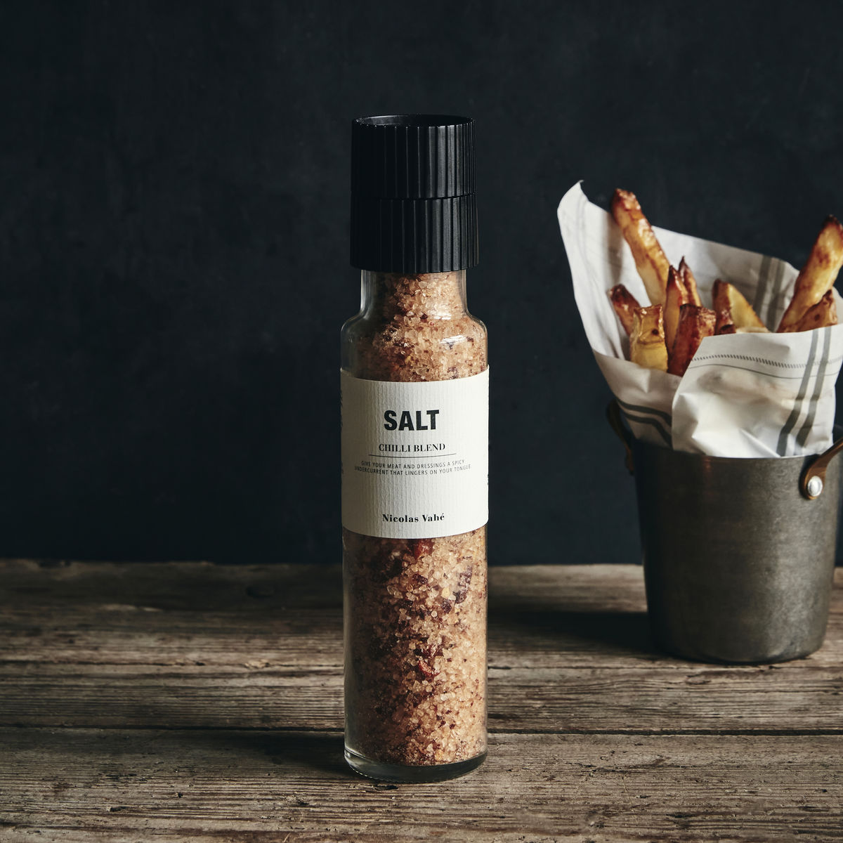 Salt, chili -blanding