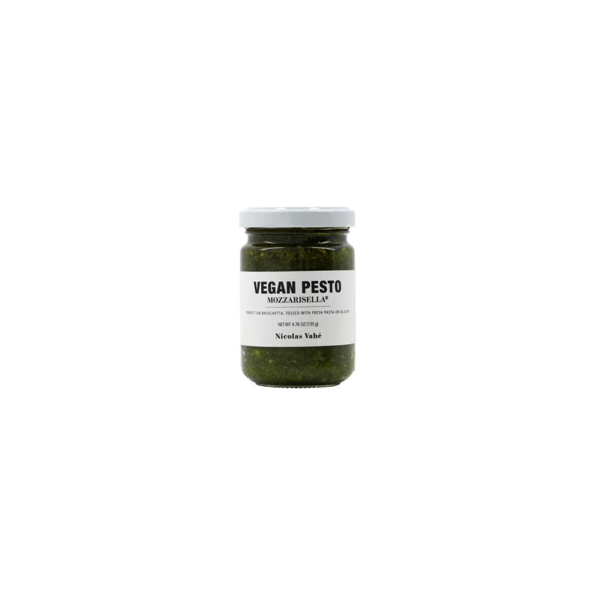 Vegansk pesto med mozzarisella