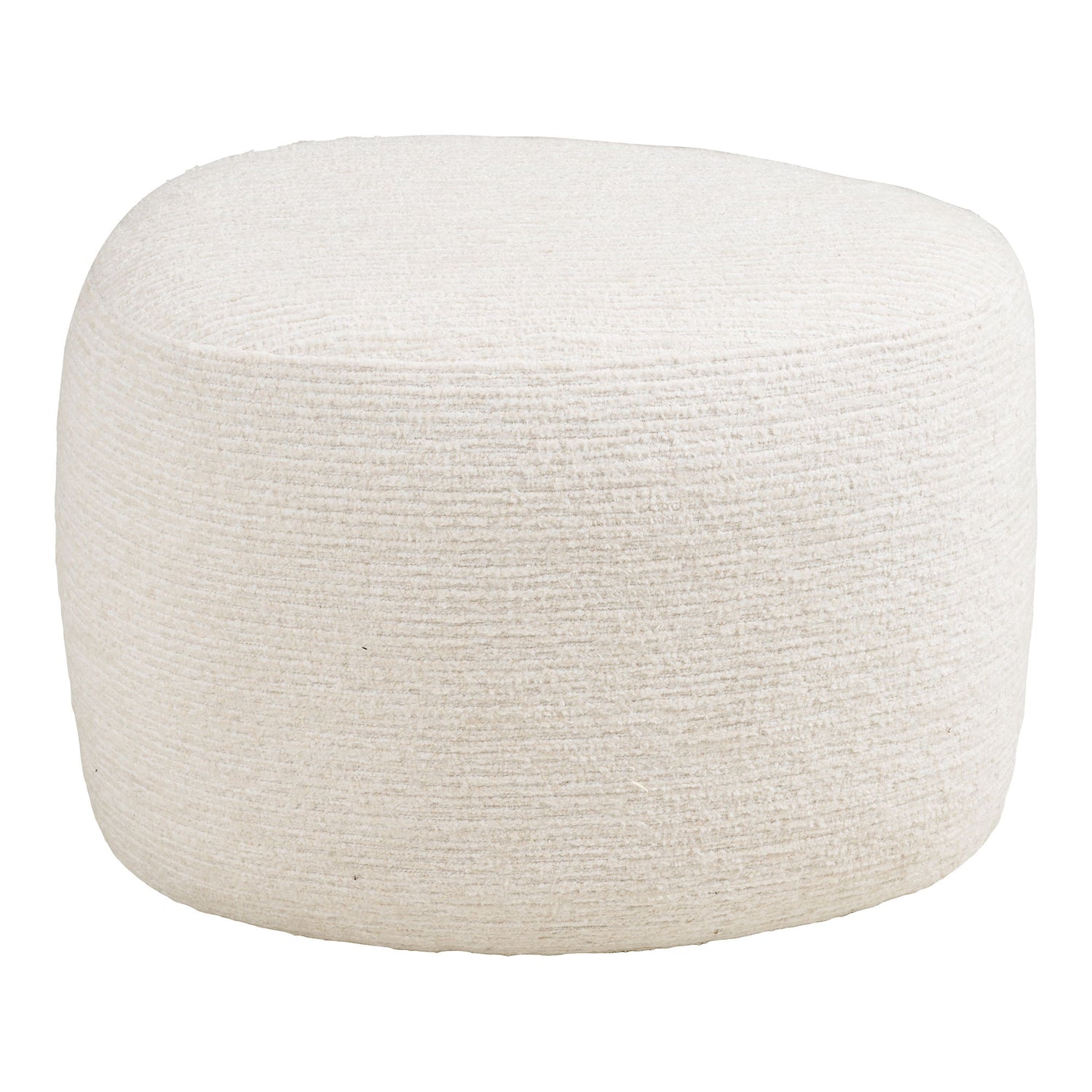 Milo Set - Lounge Chair and Puff, Off -White HN1081