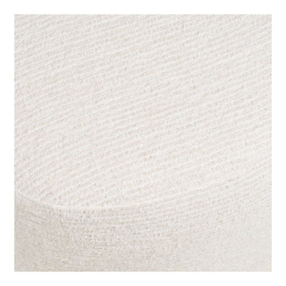Milo Set - Lounge Chair and Puff, Off -White HN1081