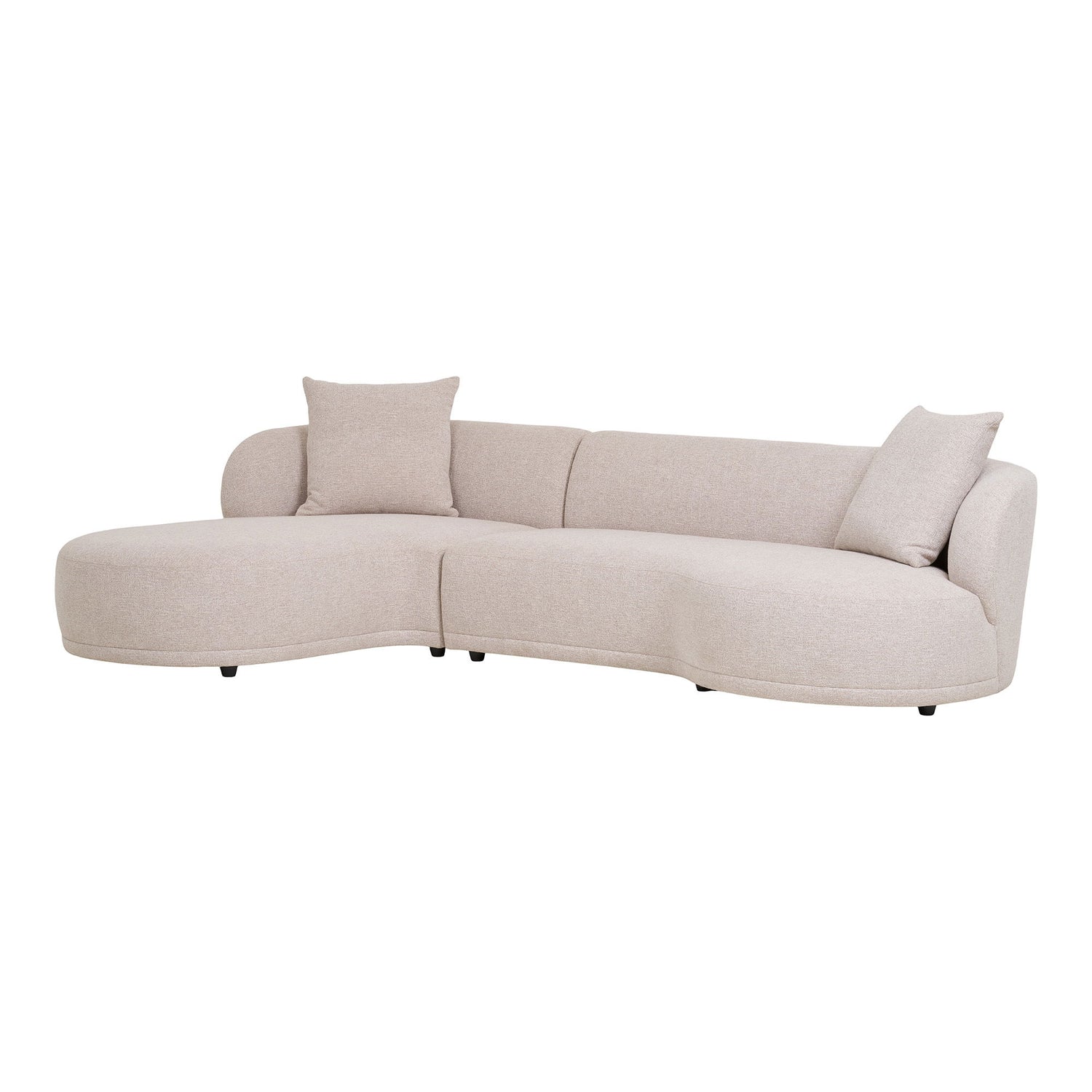 Sofa med 2 puter, venstre -wing, natur, hn1295