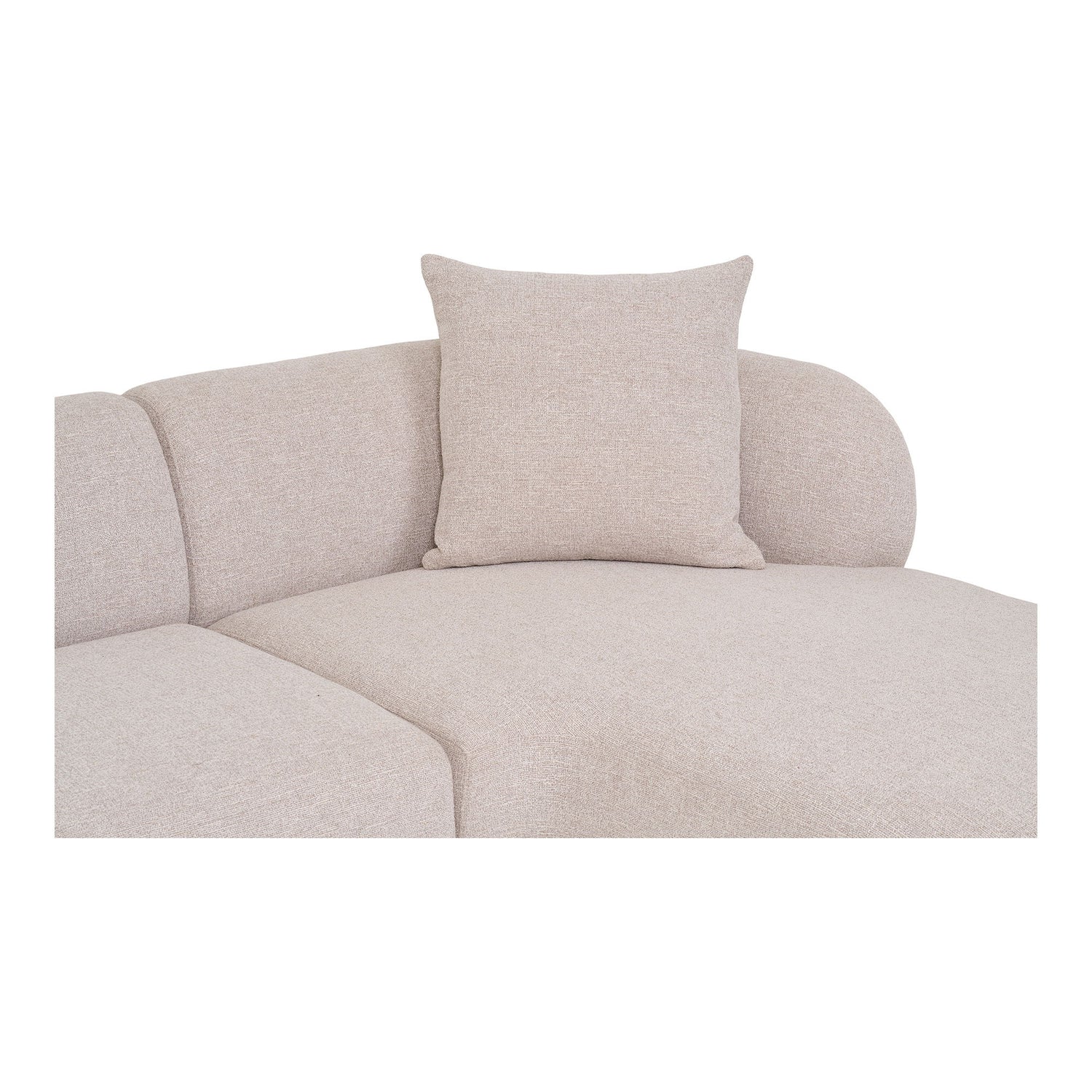 Sofa med 2 puter, høyre -wing, natur, hn1295