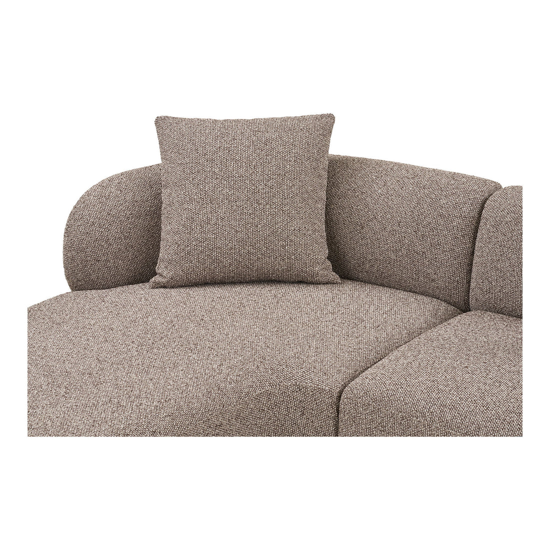 Kingston Lounge Sofa med 2 puter, venstrevendt, brun