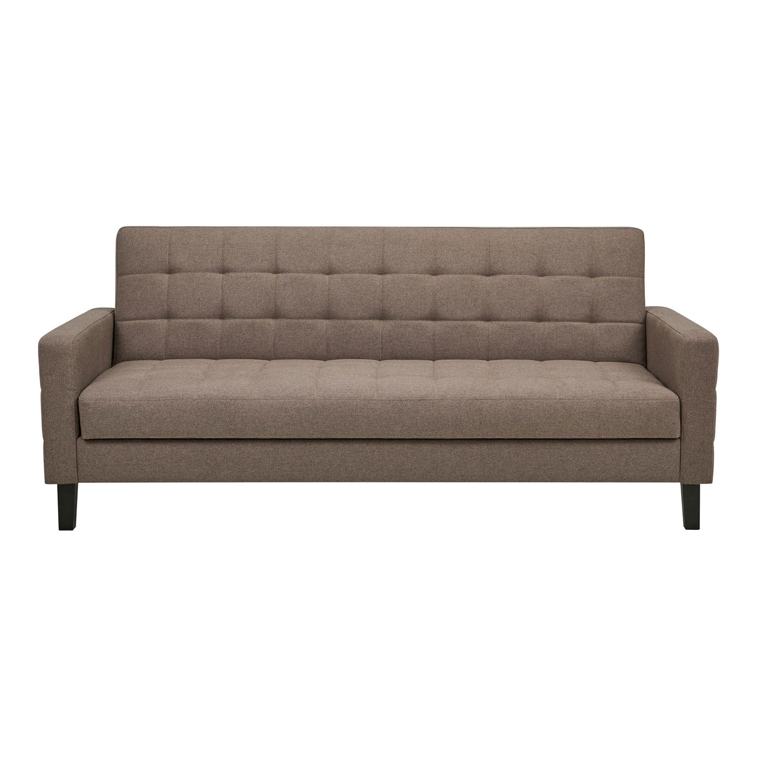 Milton Sofa Bed - Sofa Bed With Storage, Brown, Black Legs HN1089