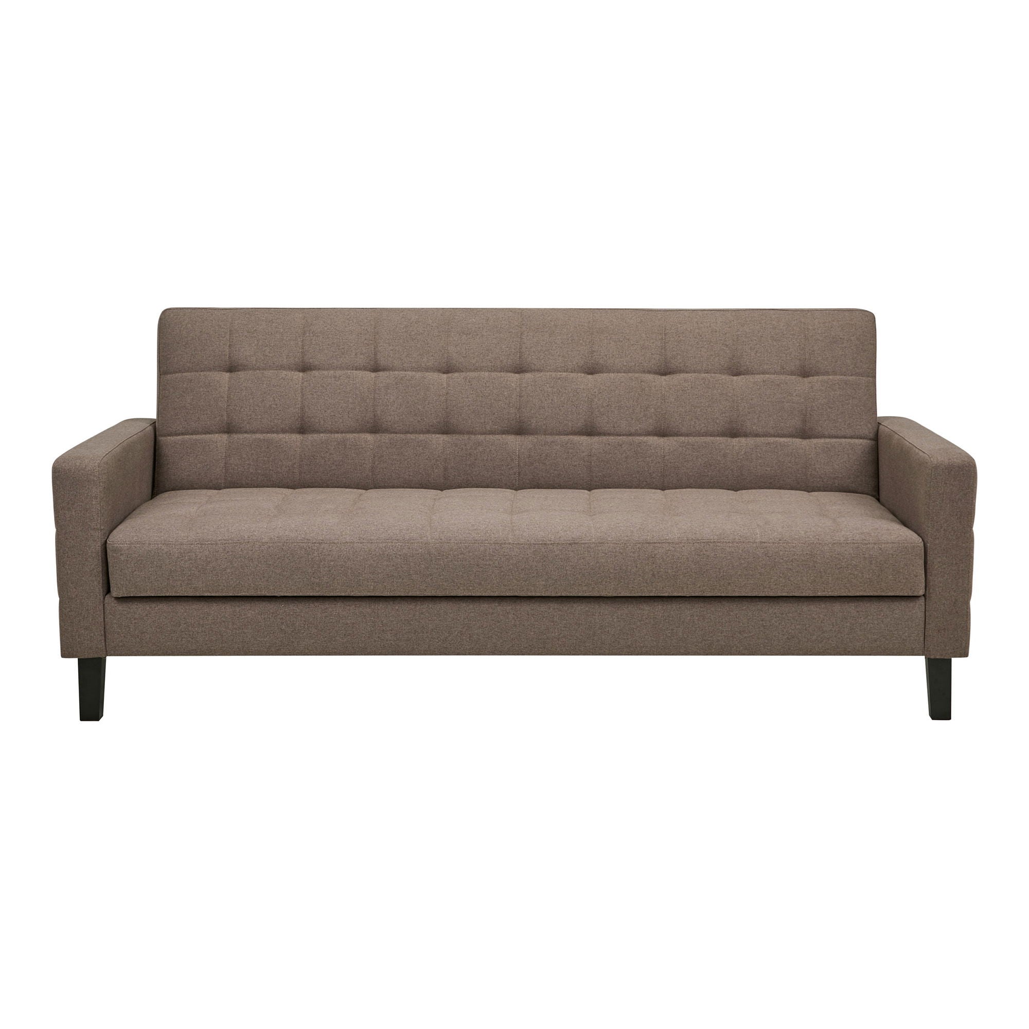 Milton Sofa Bed - Sofa Bed With Storage, Brown, Black Legs HN1089