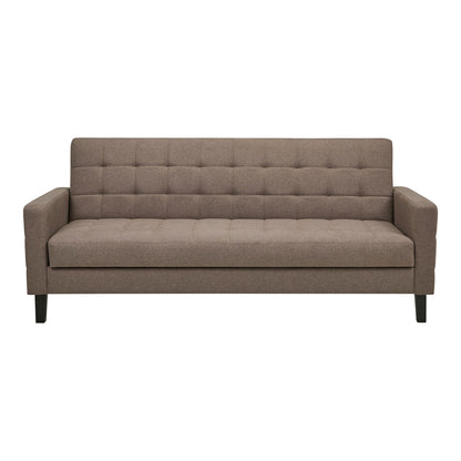 Milton Sofa Bed - Sofa Bed With Storage, Brown, Black Legs HN1089