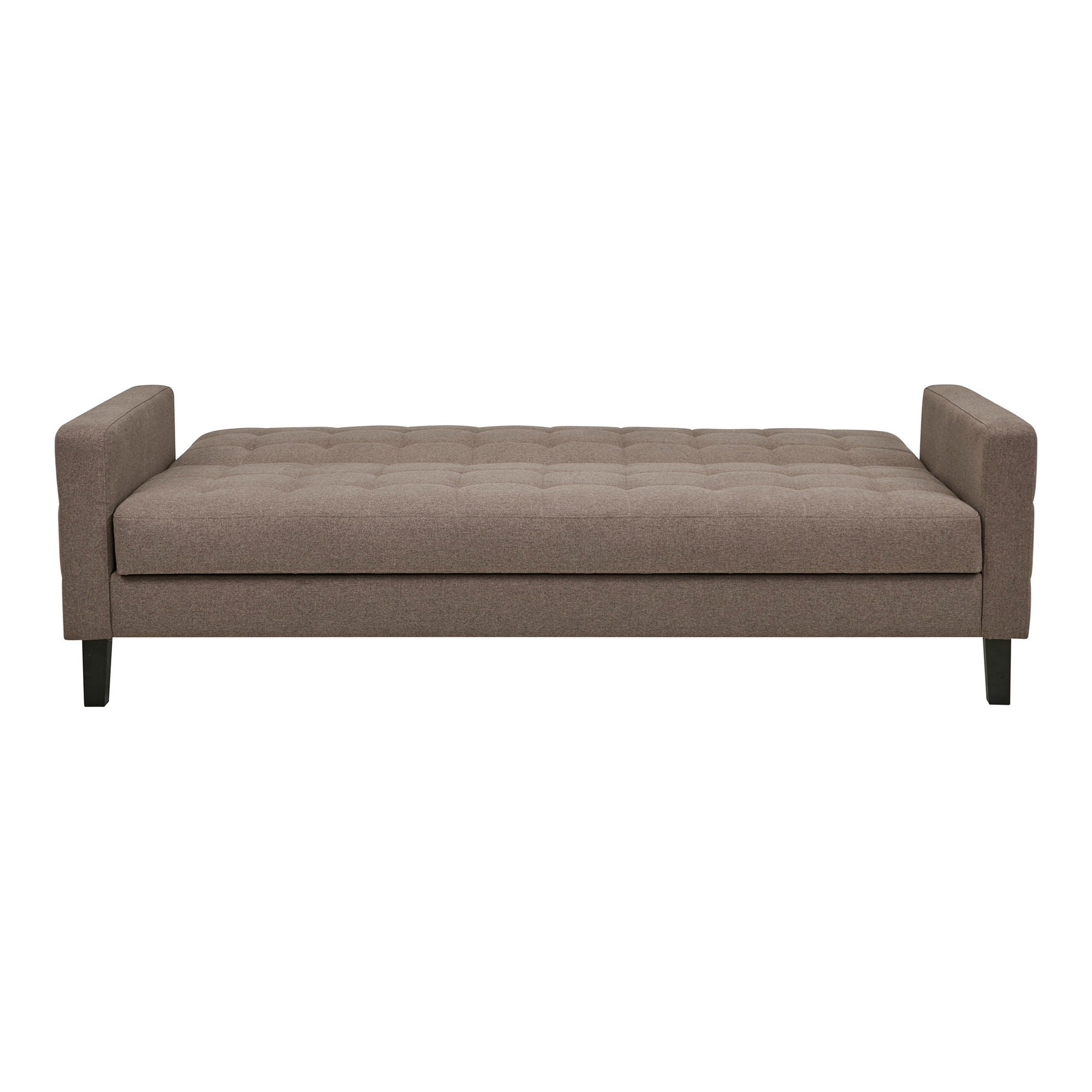 Milton Sofa Bed - Sofa Bed With Storage, Brown, Black Legs HN1089