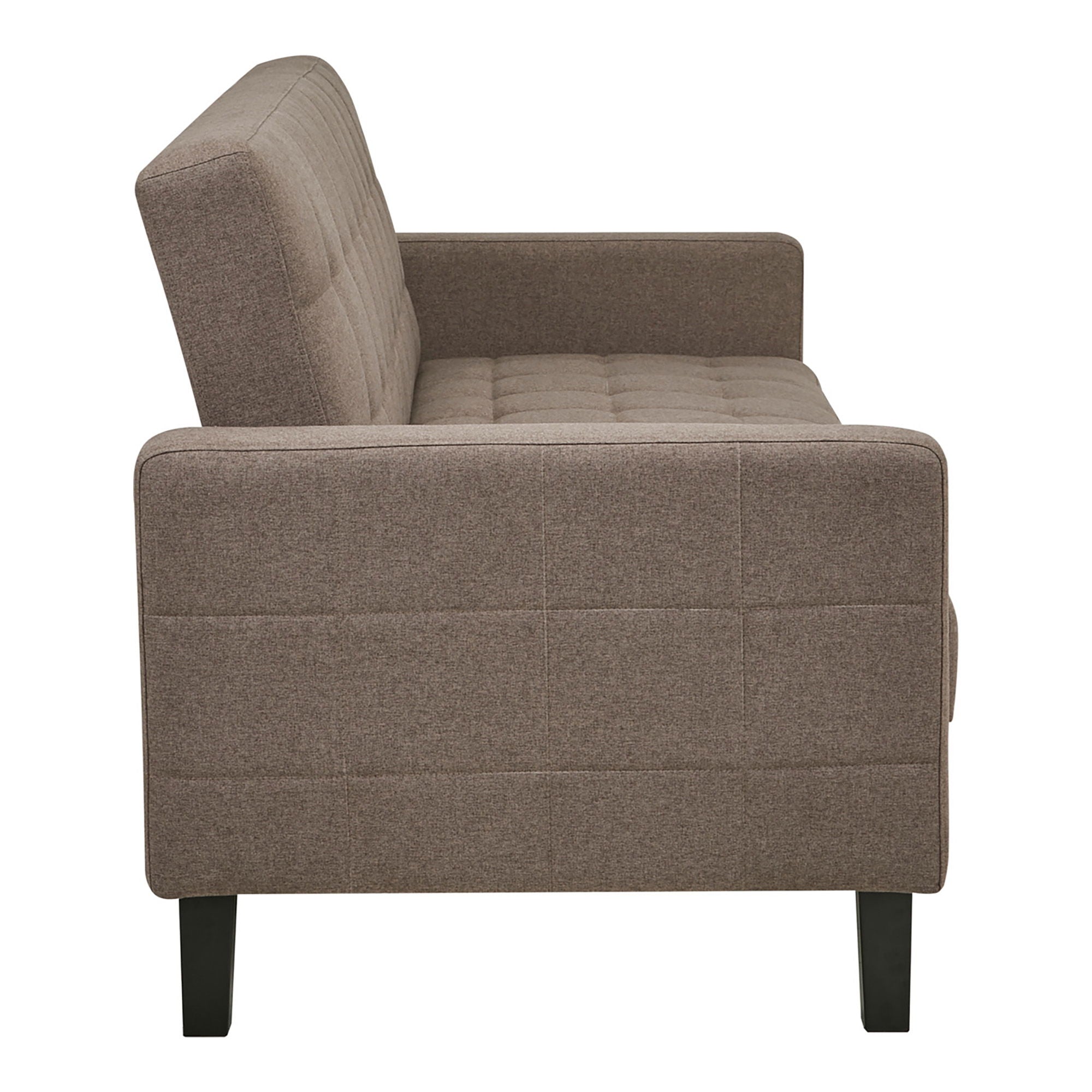 Milton Sofa Bed - Sofa Bed With Storage, Brown, Black Legs HN1089