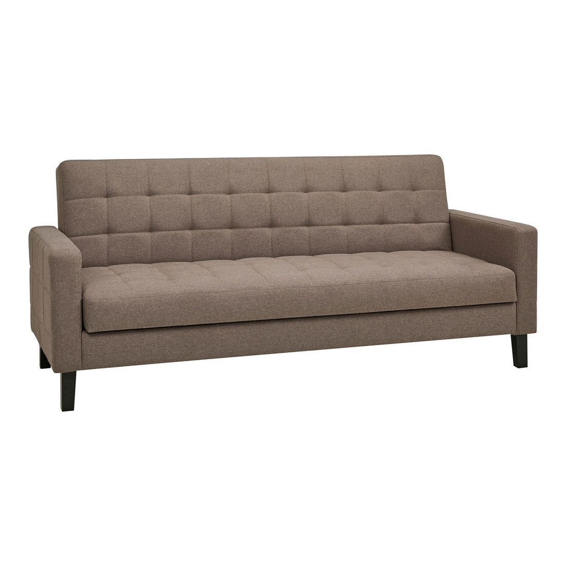 Milton Sofa Bed - Sofa Bed With Storage, Brown, Black Legs HN1089