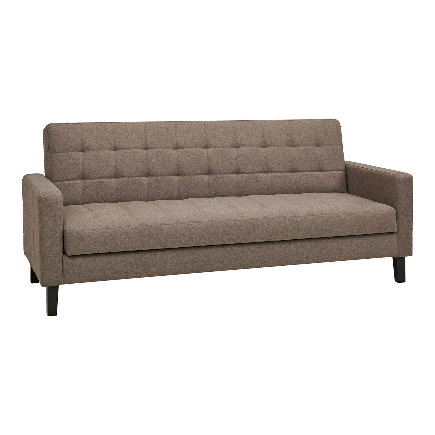 Milton Sofa Bed - Sofa Bed With Storage, Brown, Black Legs HN1089