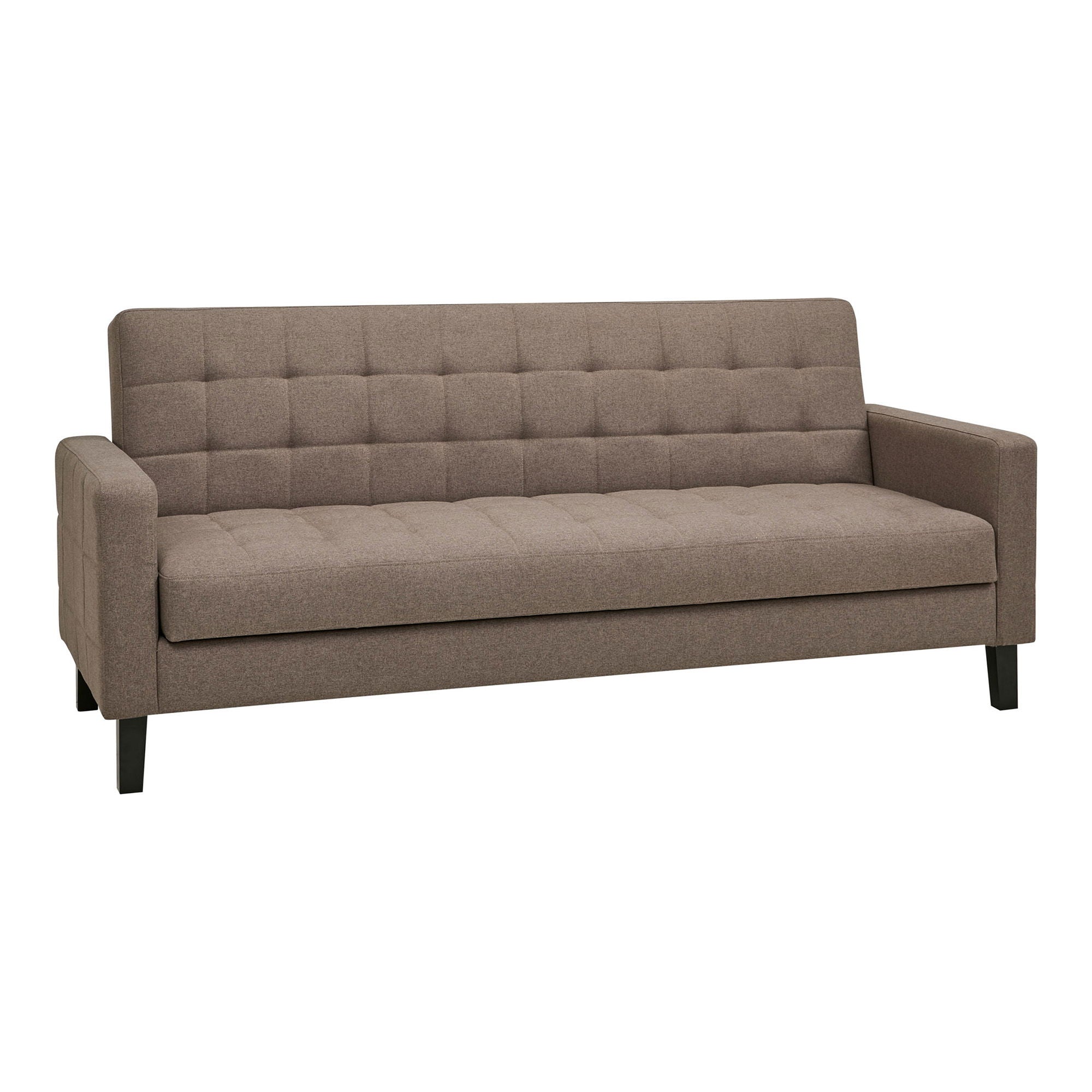 Milton Sofa Bed - Sofa Bed With Storage, Brown, Black Legs HN1089