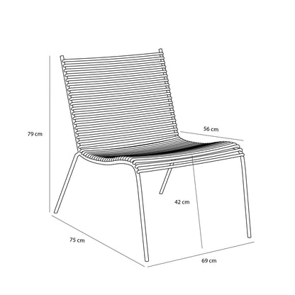 String Lounge Chair Sort - 57x75xh80cm
