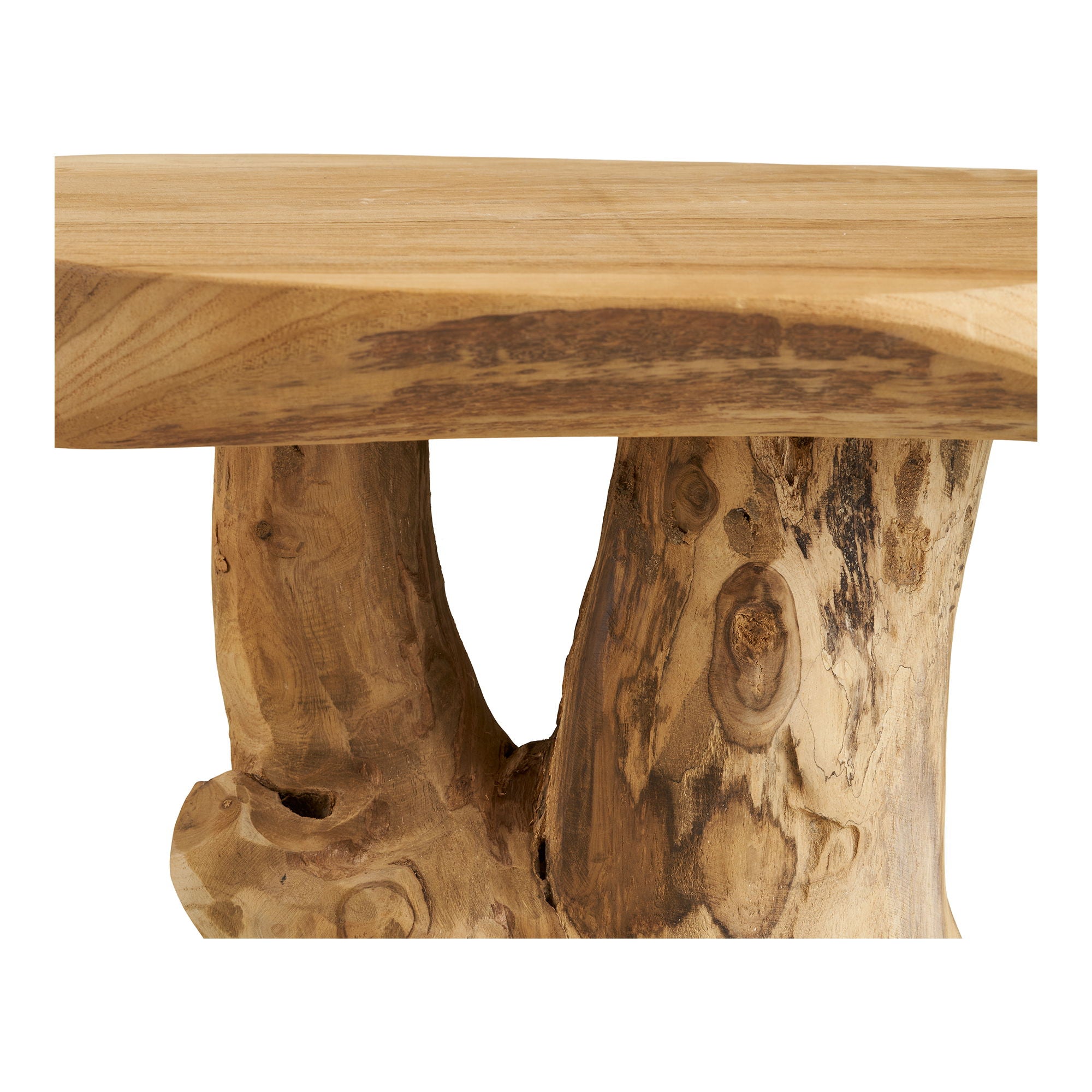 Palena sidebord - sidebord, teak, natur ø40x45 cm
