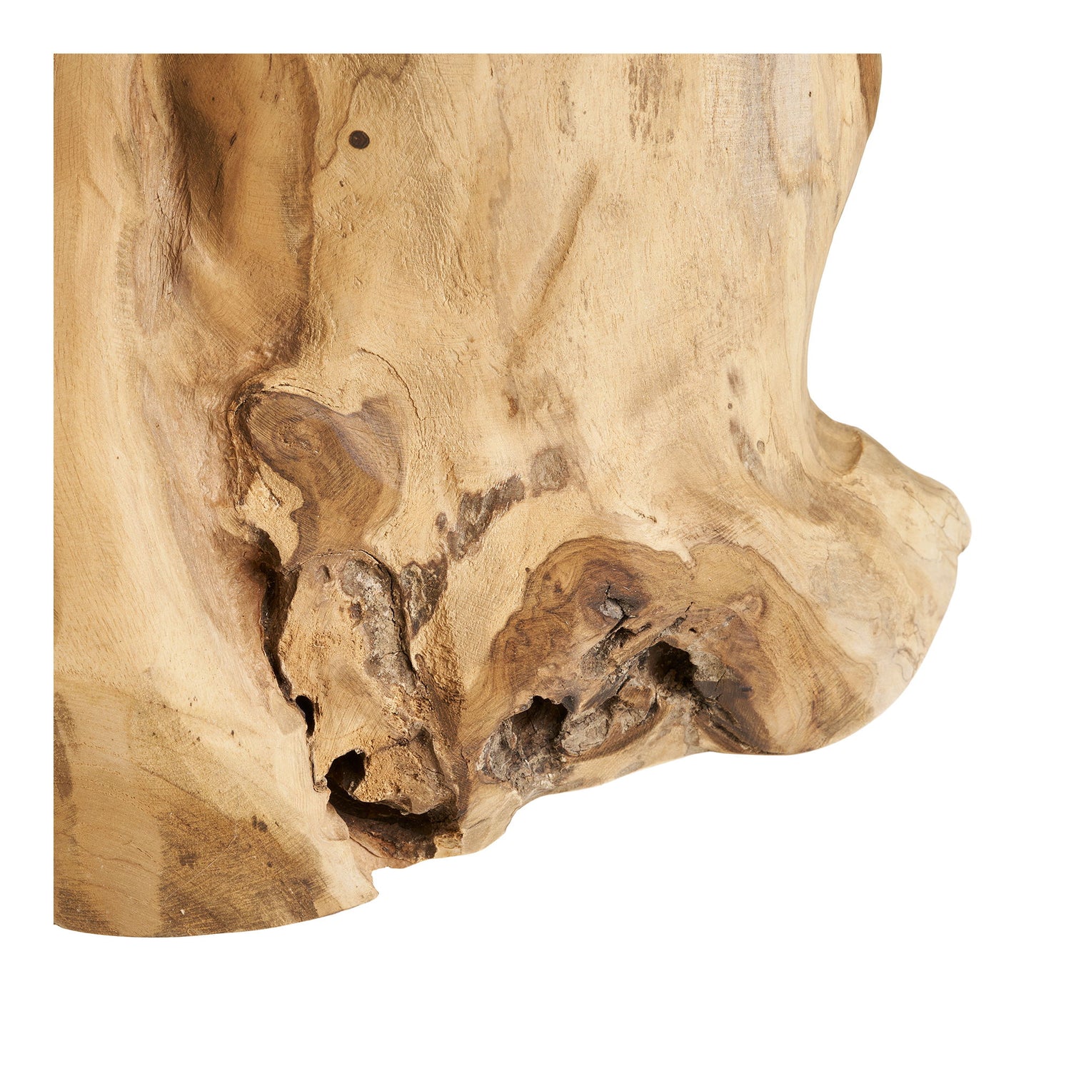 Palena sidebord - sidebord, teak, natur ø40x45 cm